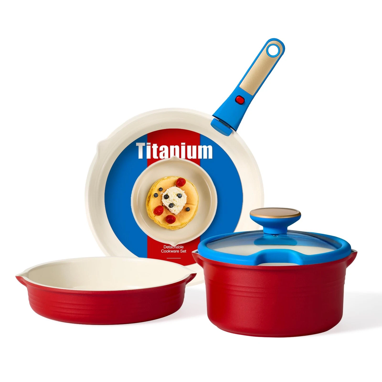 5Pcs Titanium Cookware Set, Pots and Pans Set Non Stick, Kitchen Cooking Set ...
Opens in a new wind