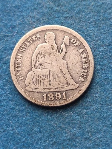 1891-O Seated Liberty Dime Free U.S.  Shipping-c