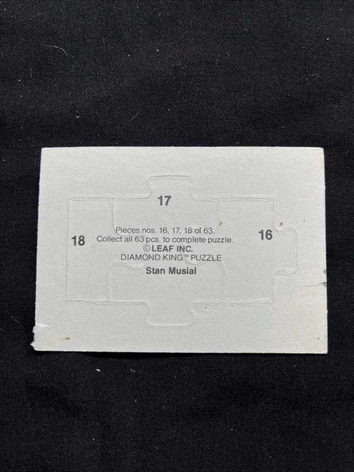 1991 Donruss - Willie Stargell Diamond King Puzzle Pieces Willie Stargell #16-18 - Image 2 of 2