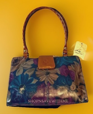 RINO様 レディースバッグ Patricia Nash Rienzo Peruvian Painting Leather Crossbody Satchel