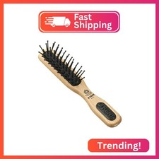 Kent PF21 Narrow Cushion Paddle Brush - Taming Fine Pins, Detangling Long, Thick