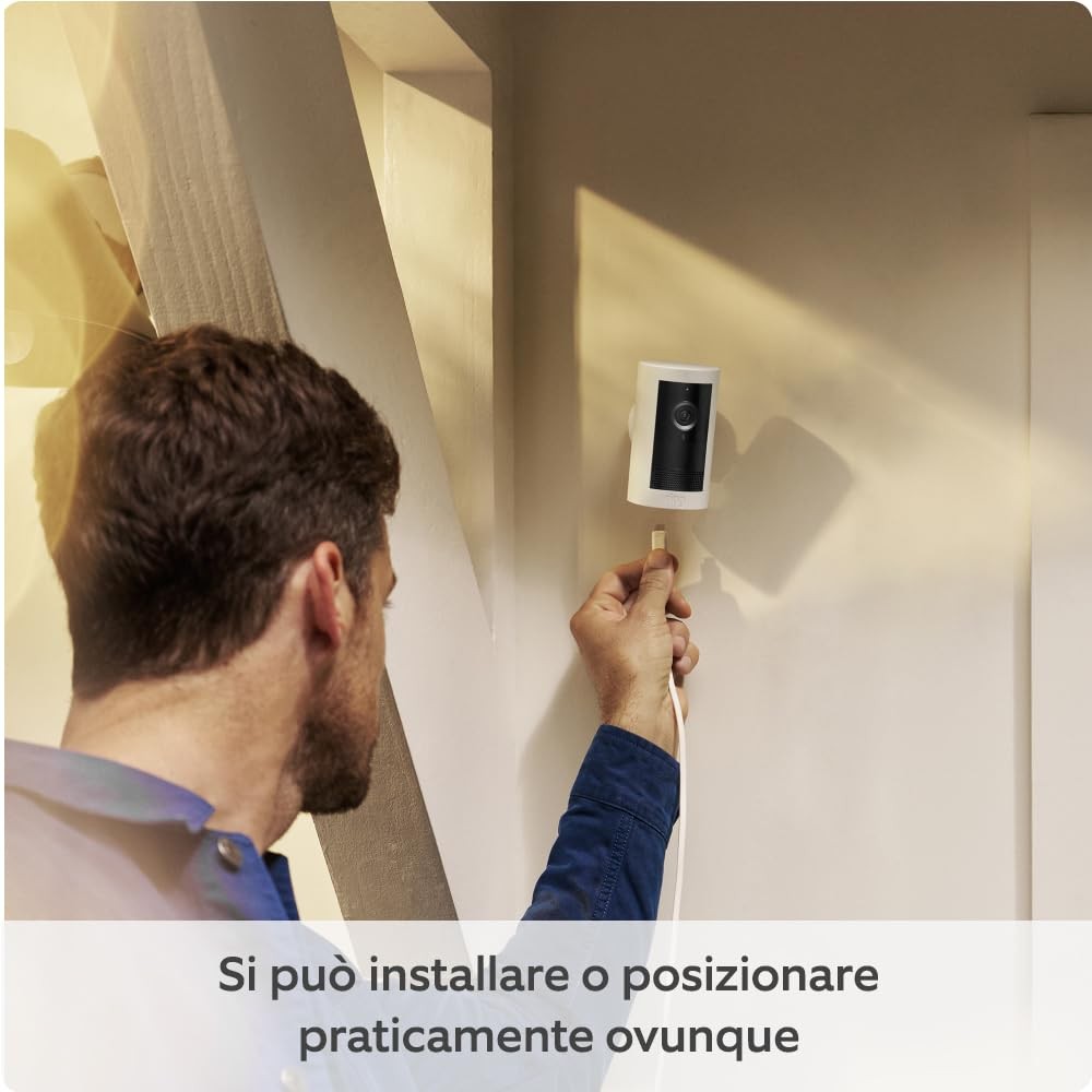 Ring Videocamera esterna Plus plug in (Outdoor Camera Plus Ultimo modello) Video - 4