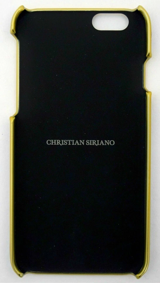 NUEVO Estuche Rígido Christian Siriano iPhone 6/6s AZUL/DORADO Acentos con Tachuelas Apple Foto 3 de 4