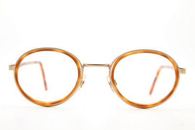 vintage glasses VANNI DA MILANO Ducale 48 round turtle vtg 80s unisex