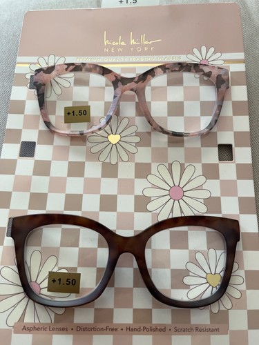 Nicole Miller New York Lesebrille 2 Paar 1,5 Neu
