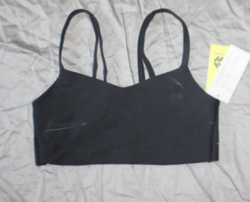 Women's Everyday Soft Strappy Sports Bra - All in Motion Black Size Small
