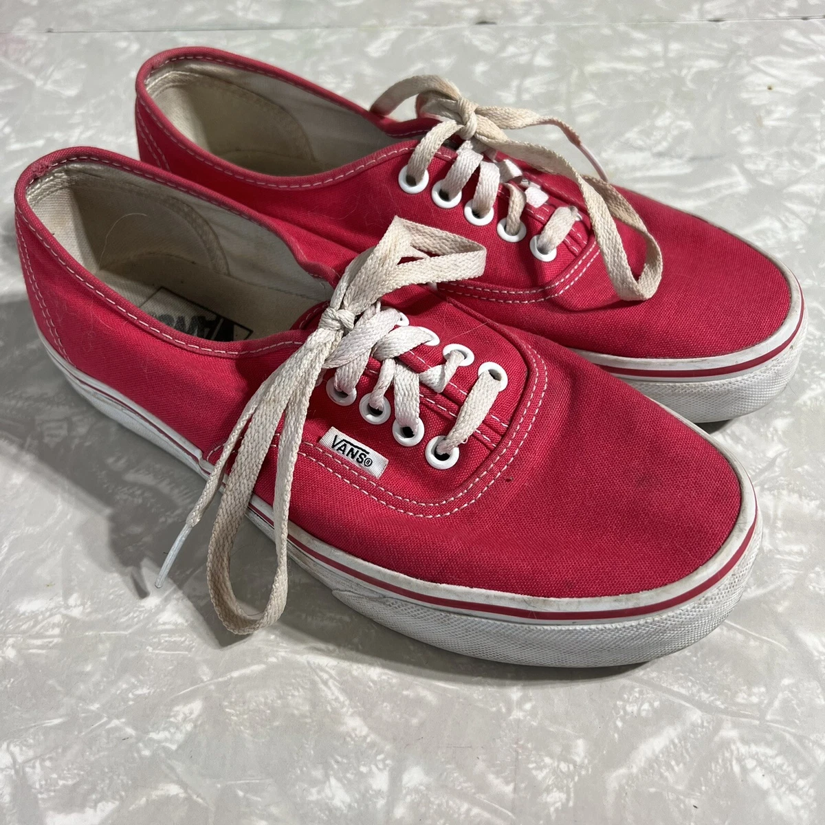 Gently used red vans. Size 5.5 womens. Great... - Depop