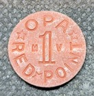RARE MV RED OPA TOKEN WW II L1436
