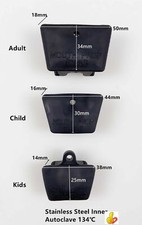 Dental Black Mouth Prop Bite Block NoLatex SS Inner 134  Props Adult ChiId Kids