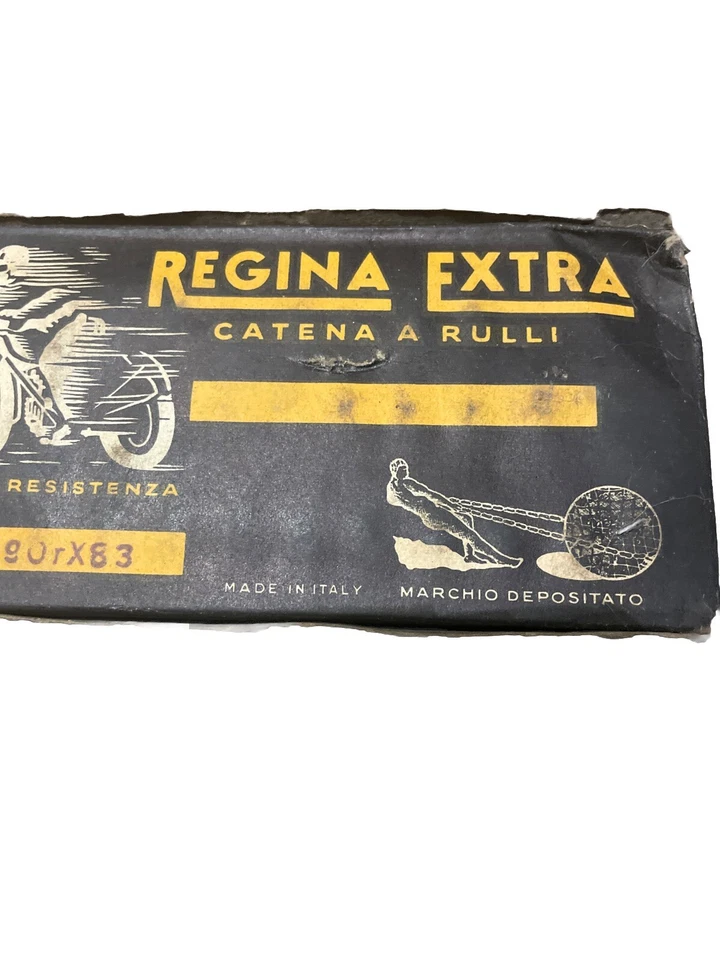 全新 Regina Extra Catena A Rulli Alta Resistenza MOd 90r x 83 链条原包装盒 — 第 3/4 张图片