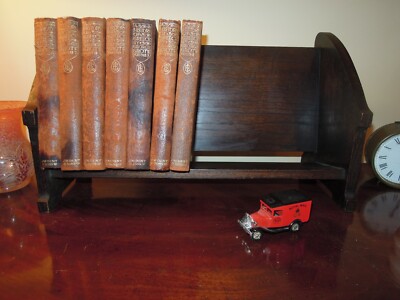 Bücherständer CD Rack Eiche massiv England ca. 1920