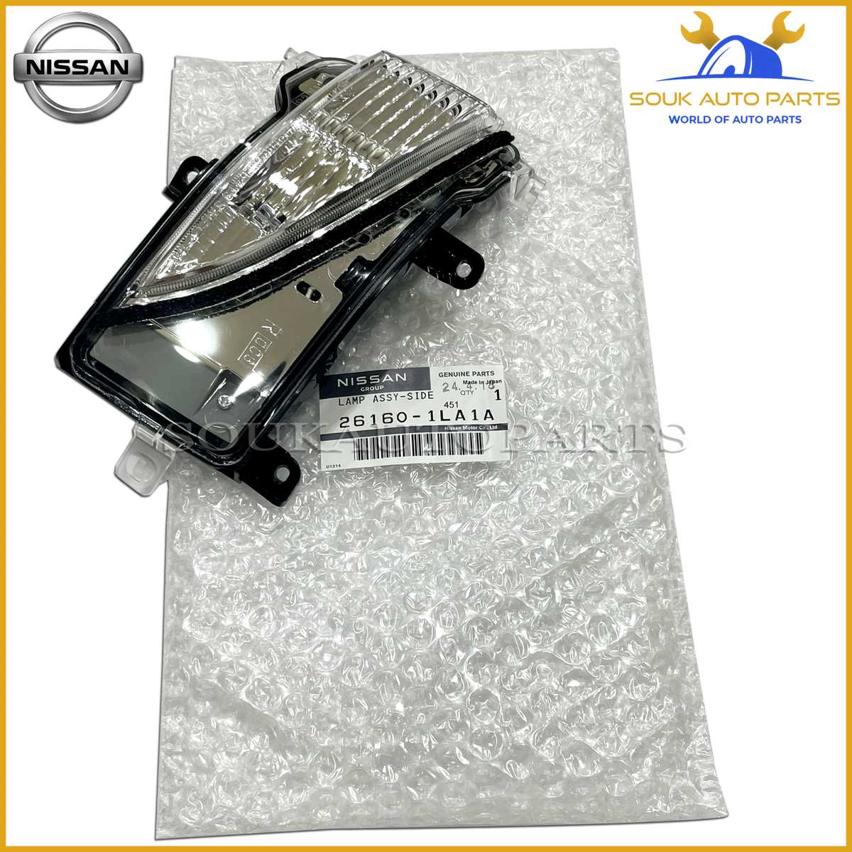 26160-1LA1A Genuine Nissan LAMP ASSY-SIDE TURN SIGNAL, RH