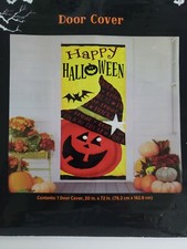 Halloween door cover Happy Halloween JOL 30" x 72" party decor trick or treat