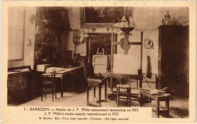 CPA Barbizon Atelier de J. F. Millet exactement reconstitue en 1923 (1268890)