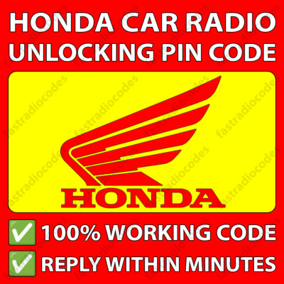 HONDA RADIO ENTSPERRCODE DECODE CIVIC CR-V TYPE-R ACCORD JAZZ FIT FAST SERVICE 