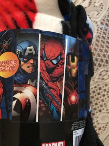 MARVEL PLUSH THROW 50" x 60" 100% POLYESTER, SUPER SOFT - NWT - Picture 3 of 3