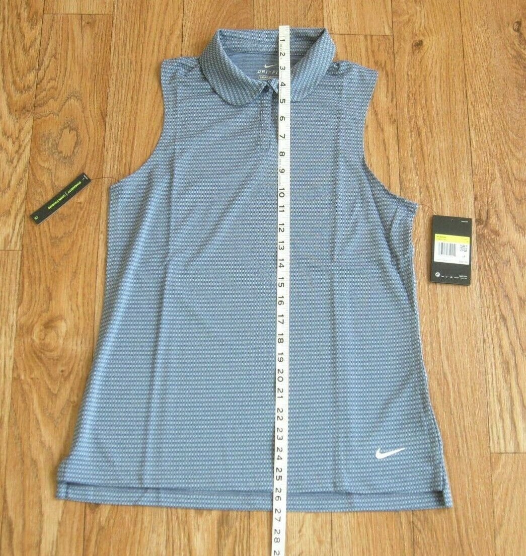 New W/ Tag Nike Standard Fit Sleeveless Golf Shirt Sz S (CI9809-492) Retail $50 thumbnail 4