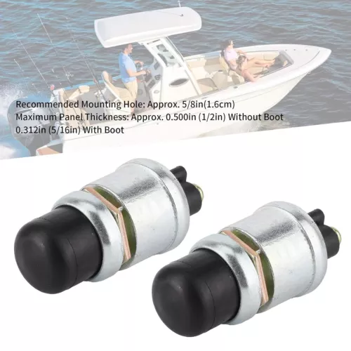 4 PCS 12 Volt DC Heavy-Duty Start Momentary Push-Button Starter Switch (50 Amps) - Bild 5 von 19