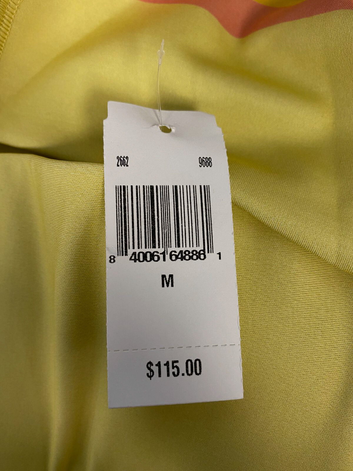 $115 Terez Women's Yellow Dynamic Duo Knit Active Leggings Pants Size M