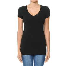 Women's / Juniors VNECK  Ambiance Apparel Short Sleeve V-