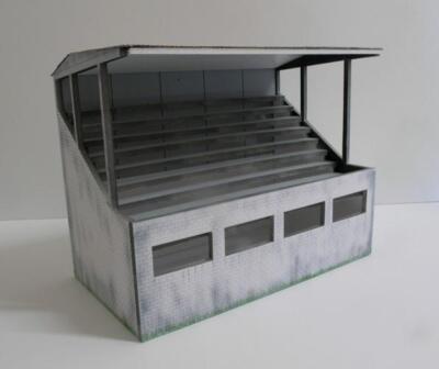 Greenhills Slot Car Building Weathered Reims Grandstand Kit 1:32 Scale - Brand N