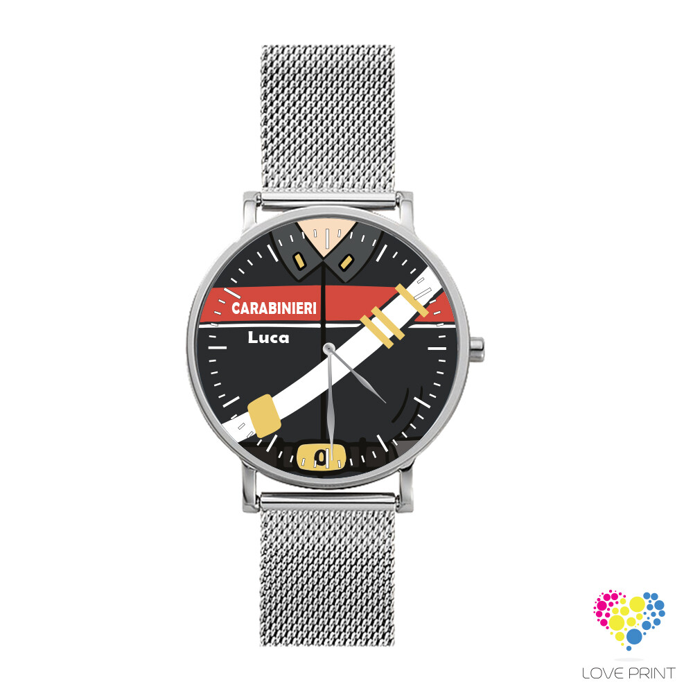 Orologio singolo Mestieri per Carabinieri personalizzato con