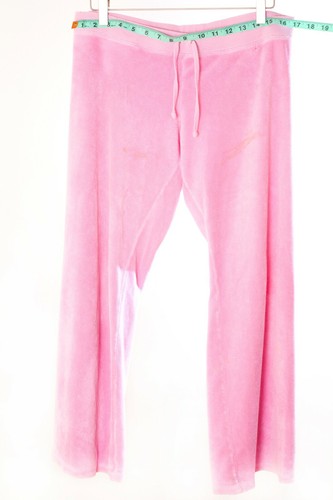Vintage Juicy Couture Pink Velour Pants Size M - Picture 2 of 8