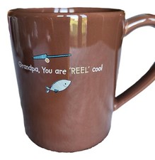Grandpa Mug Love Fishing Tea/Coffee Cup Gund Gifts "Grandpa You Are Reel Cool"