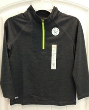 Jumping Bean Boys "Play Cool" Charcoal Gray Pullover with Front Zip Size 5 NWT