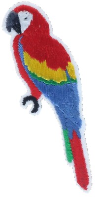 Scarlet Macaw Bird 2 7/8 Inch Embroidered Patch AVA4916 F4D2A