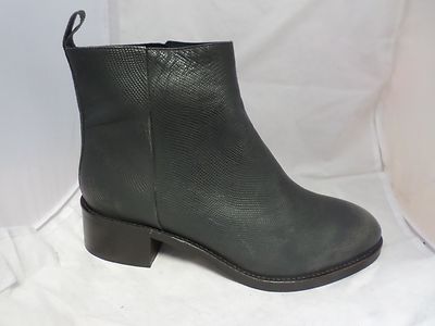 TED & MUFFY Ankle Boots Womens US 11 Leather Black Flat Heel EU 42 UK 9 DuoBoot Buy Novo Black Wide Fit Gentle Flat Ruched Calf Boots from  main image 3