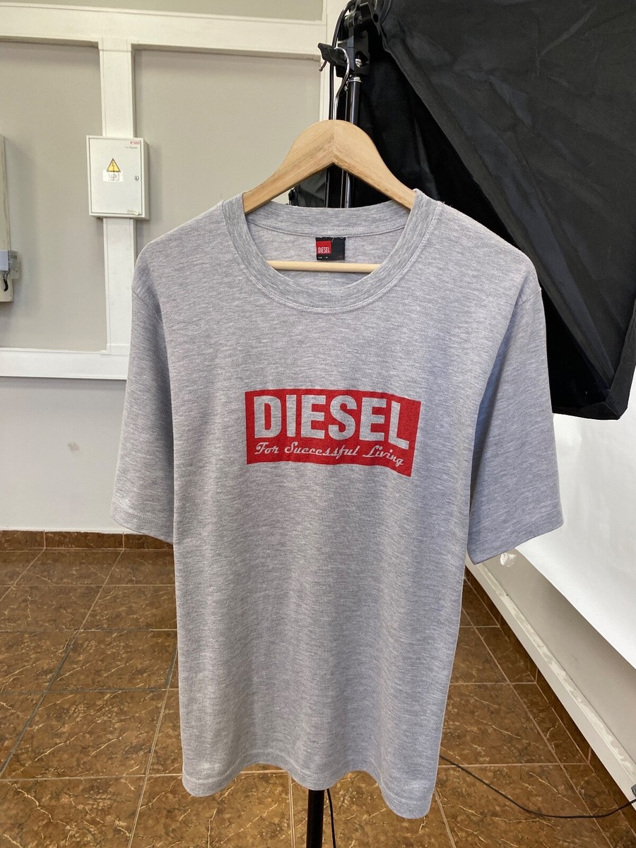 🇺🇸 Vintage 90s Diesel Big logo T-Shirt Retro Rare Y2K Hype