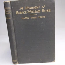 1905 Memorial of Horace William Rose Harry Wade Hicks YMCA Christian Stanhope B3