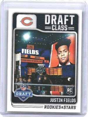 2021 Panini Rookies & Stars #DC-9 Justin Fields Draft Class Steelers Bears RC