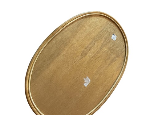 Capiz Shell and Bamboo serving tray reverse painted fruit design Tiki Bar Decor - Picture 5 of 8