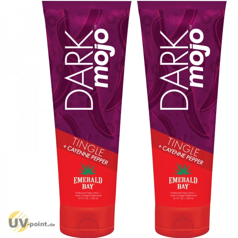 2 x EMERALD BAY MOJO DARK SAUCE (2x250 ml) Solarium cosmetici lozione abbronzante