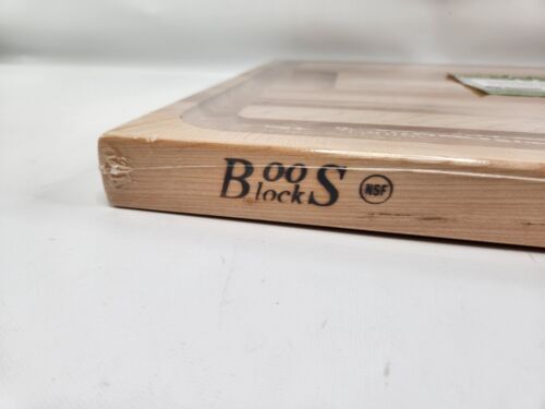 John Boos Block AuJus Ahorn Schneiden Schnitzbrett 24x18x1,5" Brandneu - Bild 2 von 8