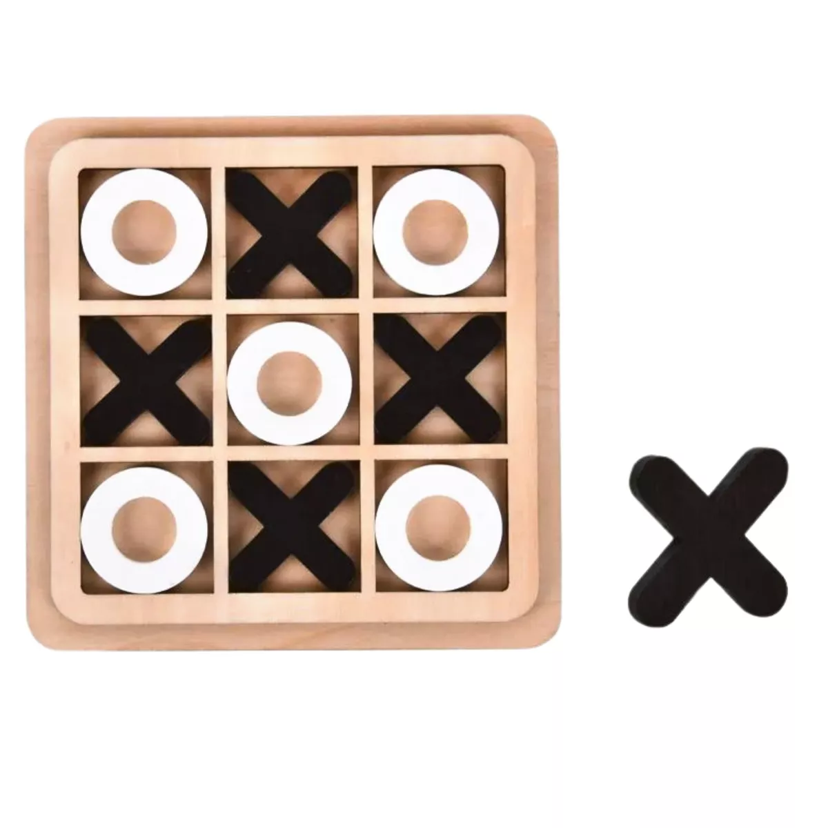 Tic Tac Toe Board Game 5.91 x 5.91 Tic Tac Toe Table Game Resin XOXO Board  Game Early Education Toys 2 Players Portable Tabletop Board Game for