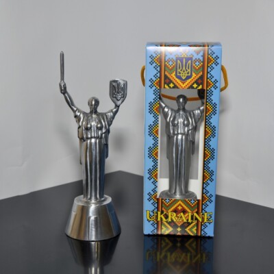Metal Aluminum Ukraine-Mother Statuette Motherland statue silver 21cm with box