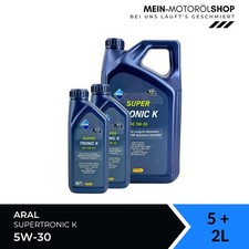Aral SuperTronic K 5W-30 VW Renault Mercedes BMW Motorenöl 5+2 Liter = 7 Liter