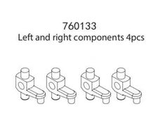 Turbo Racing RC 1/76 Micro LEFT + RIGHT STEERING (4PCS) #760133