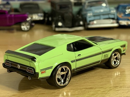 Hot Wheels 2025 71 Ford Mustang Mach 1 60 Years Silver Series Custom Wheels Swap - Picture 5 of 17