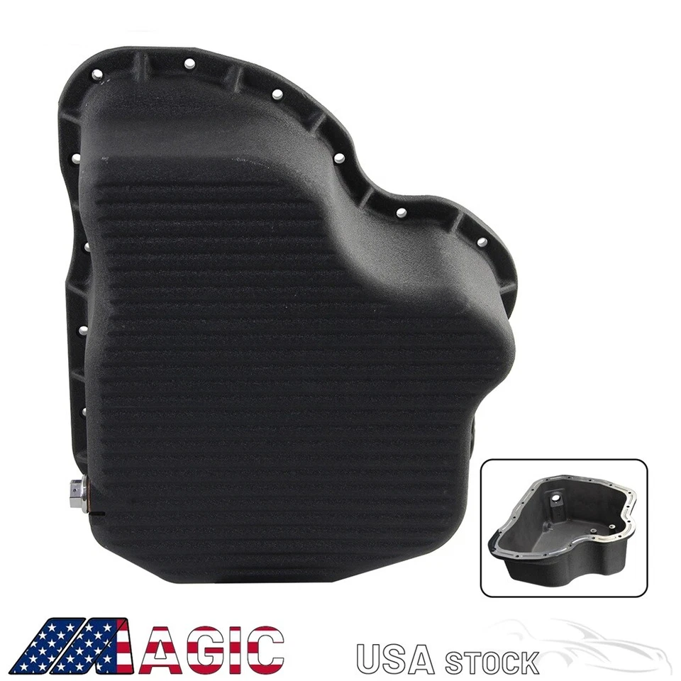 High Capacity Cast Oil Pan GM 6.6L LB7 LLY LBZ LMM Duramax Diesel 01-10 GMC  - Image 3 of 4