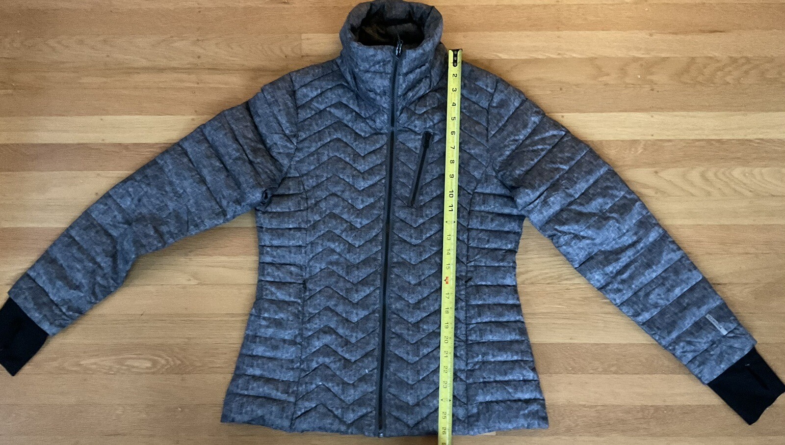 Mondetta Gray Down Puffer Jacket Thumb Holes Fitt… - image 2