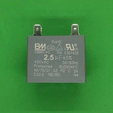 1pc Mini Split Capacitor 2.5uF 2.5 mfd 450V AC 4-Terminal CBB61 for Fan Motor
