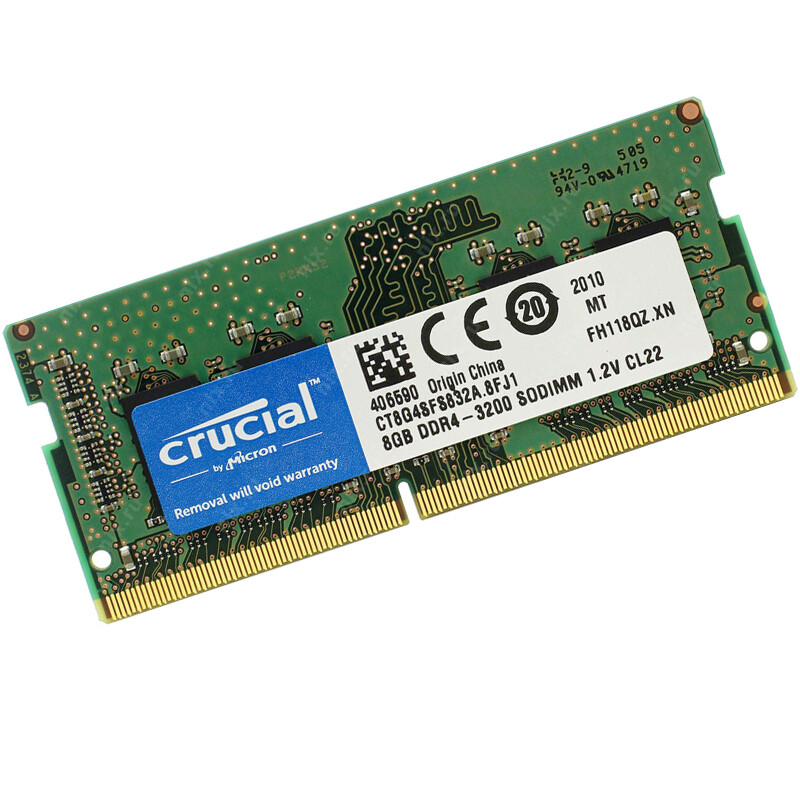 Crucial 16GB KIT 2 x 8GB DDR4 3200 MHz PC4-25600 SODIMM 1.2V
