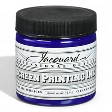 AquaPrint Pro Blue 111 - 4oz Water-Soluble Screen Print Ink Jar