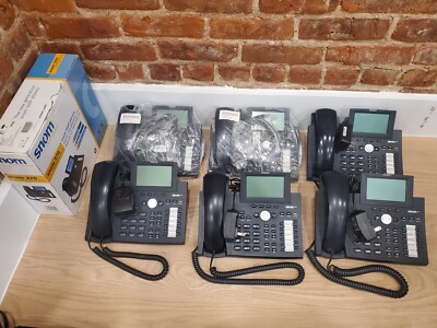Lot Of 7, Snom 370 VOIP Telephones