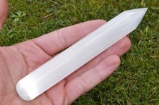 Selenite Crystal Wands, Spiral-Round-Flat Healing Wand £7.99 UK Quick Postage✔