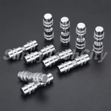 10x 11x43mm Glass Clamps Shelf Holder Double Side Glass Clips Supports Brackets